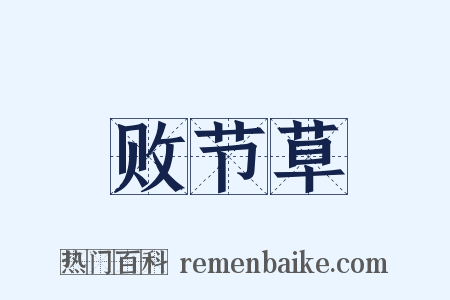 败节草是什么意思的图片